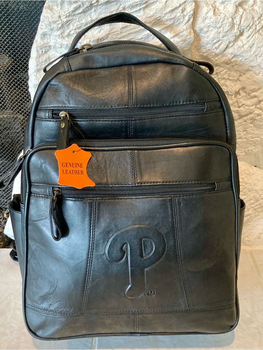 NWT “Aminco” officially licensed MLB Philadelphia Phillies leather backpack